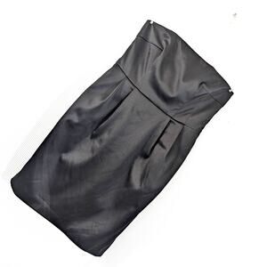 Express Black Strapless Dress